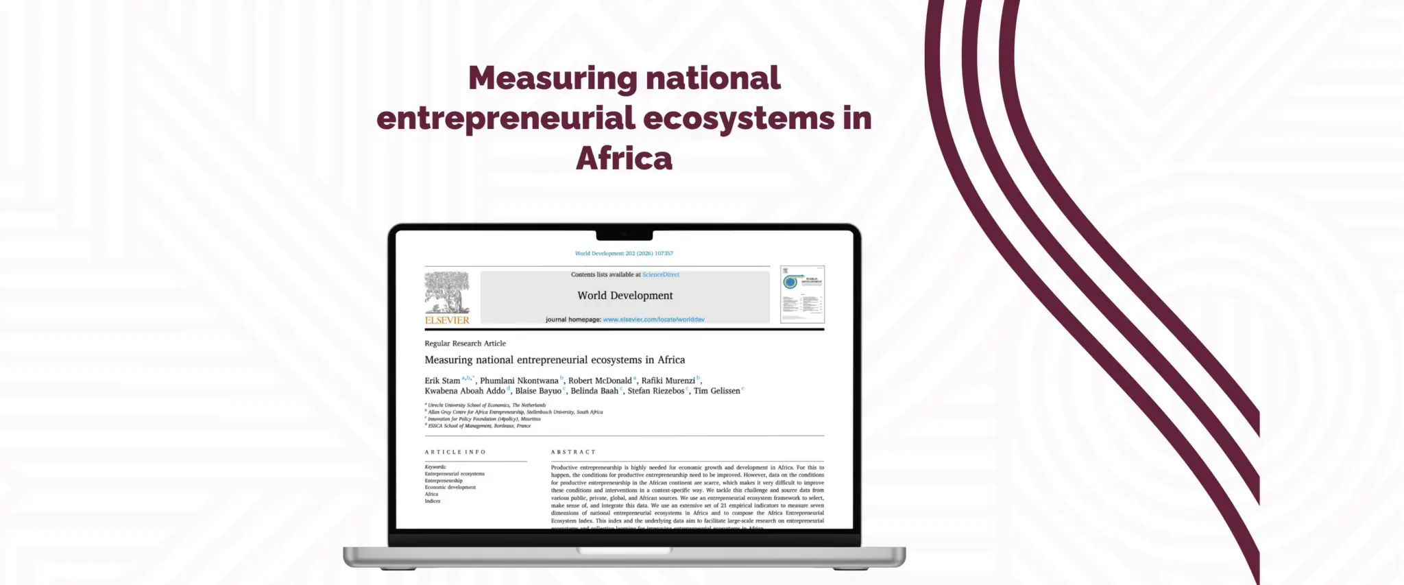 Measuring national entrepreneurial ecosystems in Africa